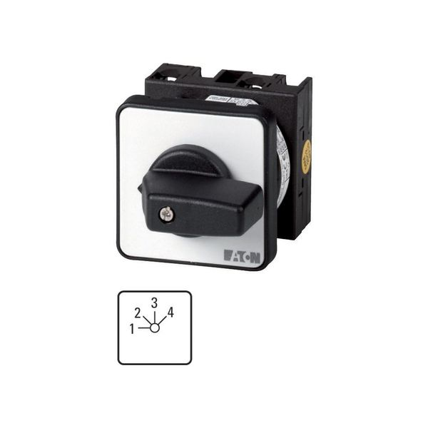 Step switches, T0, 20 A, flush mounting, 2 contact unit(s), Contacts: 4, 45 °, maintained, Without 0 (Off) position, 1-4, Design number 178 image 4
