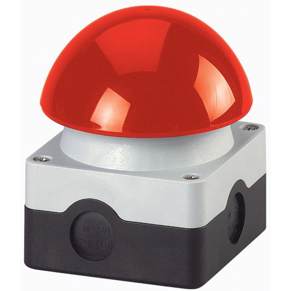 Palm switch, 1N/O+1N/C, mushroom red, surface mounting image 1