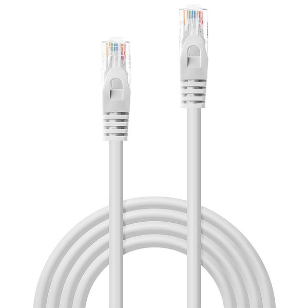 5m Cat.6 U/UTP Network Cable, White RJ45, M/M, 250MHz, CCA image 2