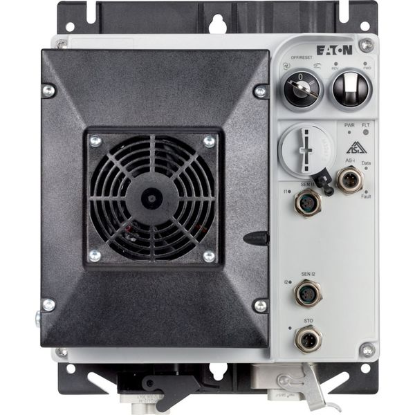 Speed controllers, 8.5 A, 4 kW, Sensor input 4, 230/277 V AC, AS-Interface®, S-7.4 for 31 modules, HAN Q4/2, STO (Safe Torque Off), with fan image 6