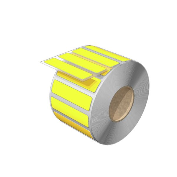 Device marking, Self-adhesive, halogen-free, 60 mm, Polyester, yellow image 1