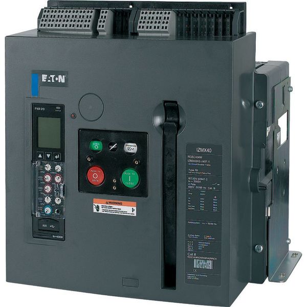 Circuit-breaker, 3 pole, 4000A, 105 kA, P measurement, IEC, Fixed image 3