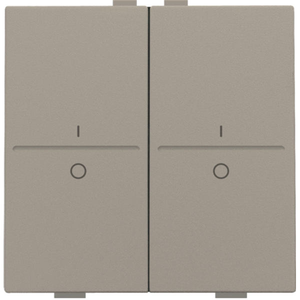 Double key with 'I' and '0' symbols for wireless switch or push button image 2