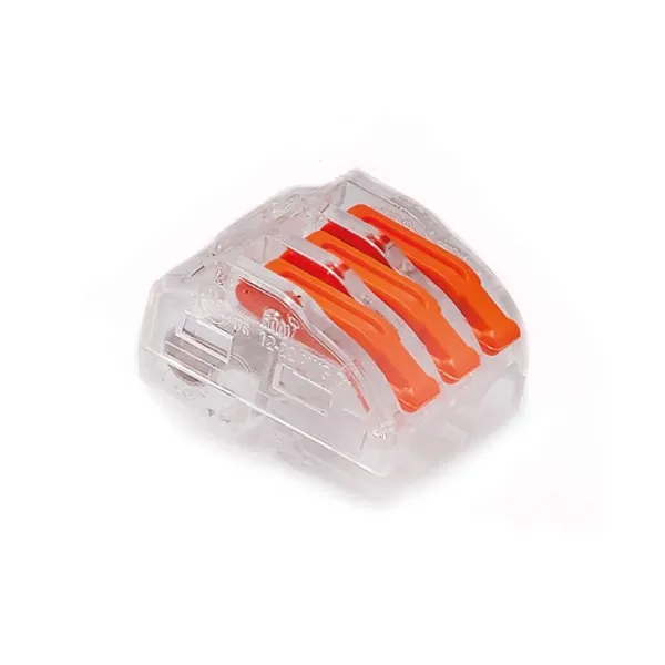 Quick disconnect terminal block ZU-403 transparent/orange image 1