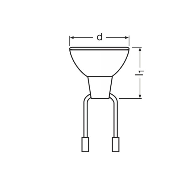 Halogen lamp with reflector OSRAM 64336 A 62W 3250K 20X1 connector: female image 3