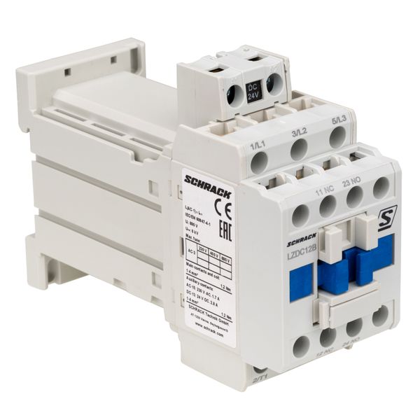 Contactor 3-pole, CUBICO Classic, 7,5kW, 18A, 1NO+1NC, 24VDC image 1