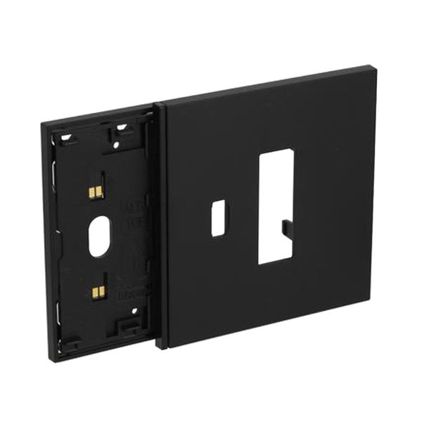L.NOW - frame 3M black socket + USB  cover image 1