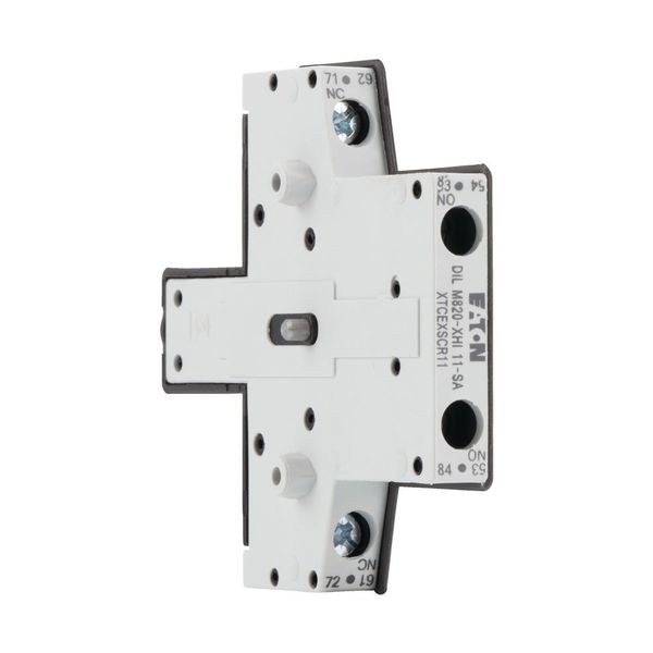 Auxiliary contact module, 2 pole, Ith= 10 A, 1 N/O, 1 NC, Side mounted, Screw terminals, DILM250 - DILH2600 image 9