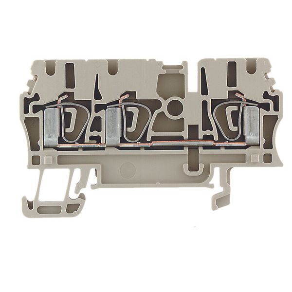 Feed-through terminal block, Tension-clamp connection, 2.5 mm², 800 V, image 1