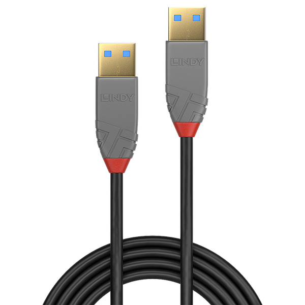 3m USB 3.2 Type A Cable, 5Gbps, Anthra Line USB Type A Male to A Male image 2