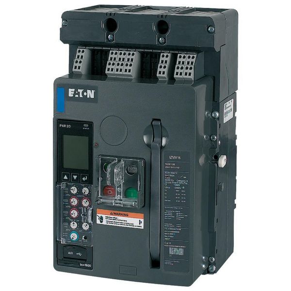 Circuit-breaker, 3 pole, 1600A, 50 kA, Selective operation, IEC, Fixed image 3
