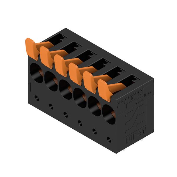 PCB terminal, 10.00 mm, Number of poles: 6, Conductor outlet direction image 4