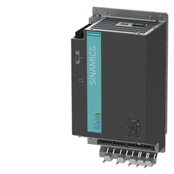 SINAMICS S120 Combi B01 Power Module input: 400 V 3AC, 16 kW output: 400 V 3 AC, 24 A, 12 A, 9 A, 9 A type of construction: combi external air cooling support  6SL3111-4VE21-6EC1 image 1