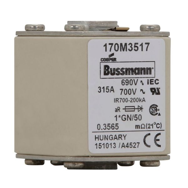 FUSE 315A 690V 1*GN/50 AR UC image 9