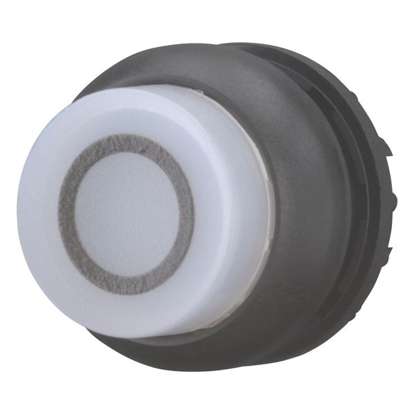 Illuminated pushbutton actuator, RMQ-Titan, Extended, momentary, White, inscribed 0, Bezel: black image 4