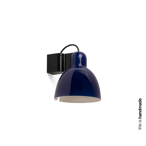 VENICE WALL LAMP COBALT WHUE ø160 1x E27 image 1