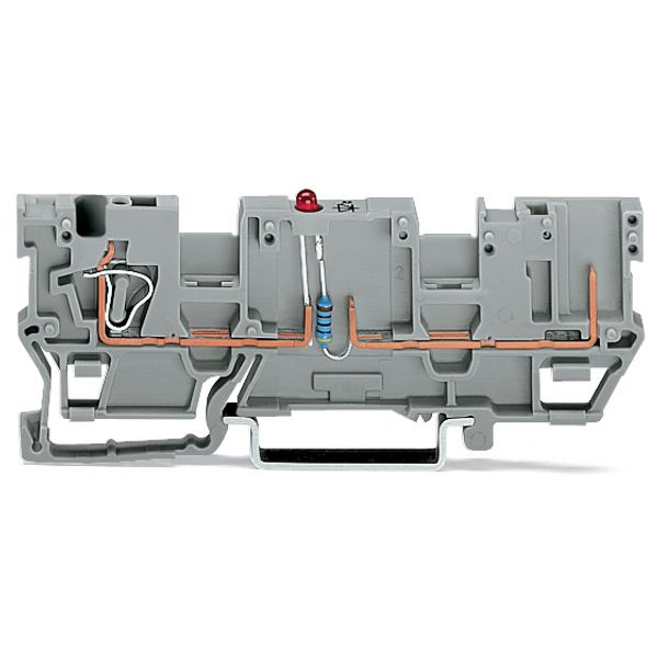 1-conductor/1-pin component carrier terminal block;with 2 jumper posit image 3