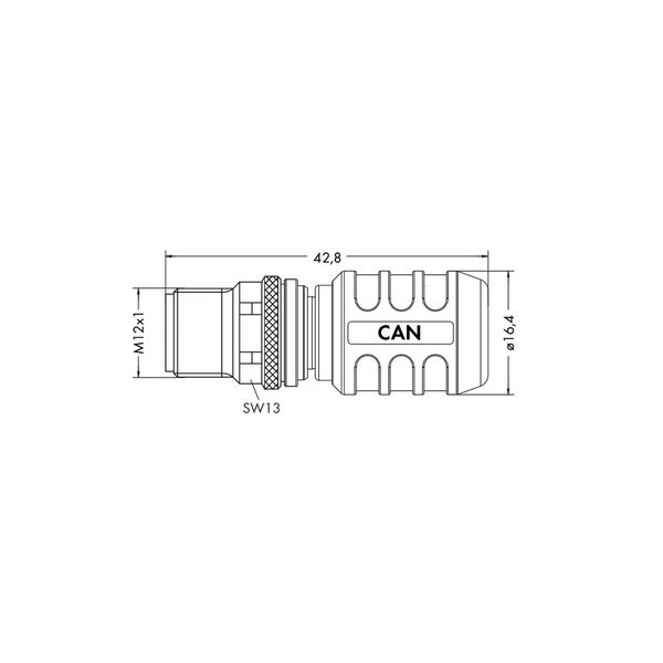 Accessories M12 plug, axial 5-pole image 3