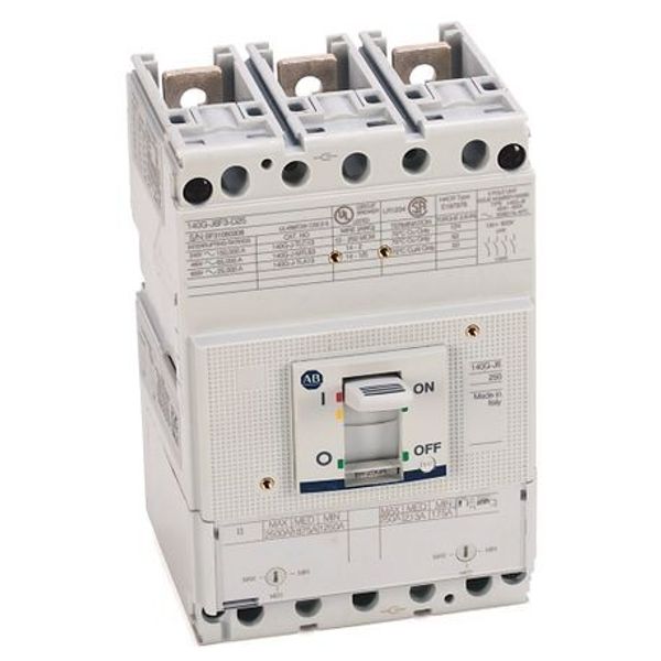 Allen-Bradley, 140G - Molded Case Circuit Breaker, J frame, 65 kA, T/M - Thermal Magnetic, Rated Current 250 A image 1