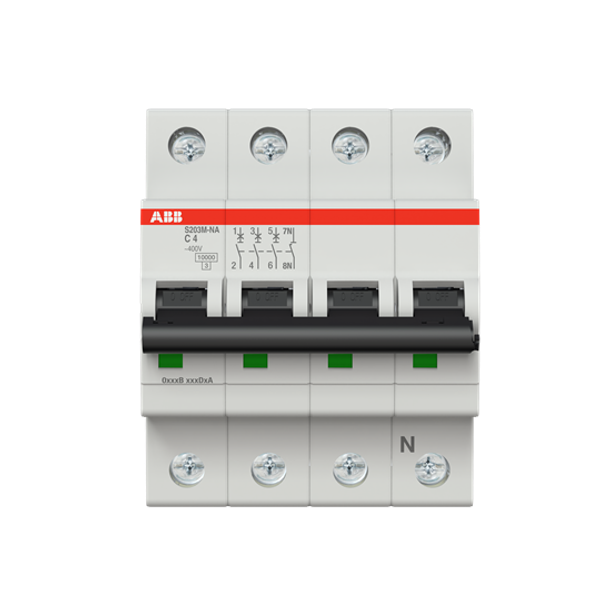 S203M-D6NA Miniature Circuit Breaker - 3+NP - D - 6 A image 2