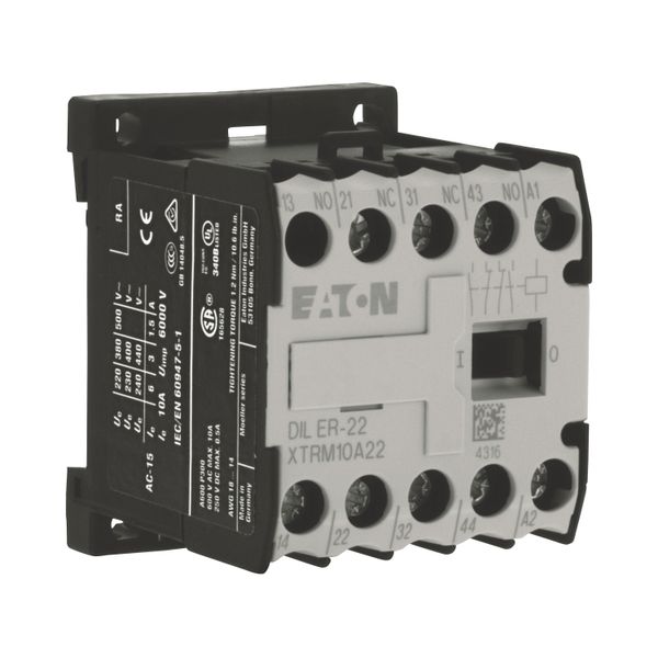 Contactor relay, 220 V 50/60 Hz, N/O = Normally open: 2 N/O, N/C = Normally closed: 2 NC, Screw terminals, AC operation image 10