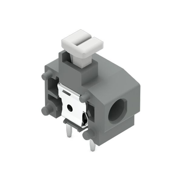 Stackable PCB terminal block push-button 1.5 mm² gray image 4