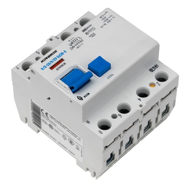 Residual current circuit breaker 63A, 4-p, 300mA,type S, A,V image 8