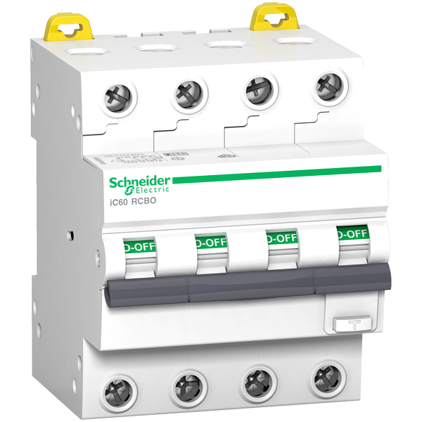 Acti9 iC60 RCBO - 4P - 25 A - C Curve - 6000A/6kA - 300 mA - AC type image 4