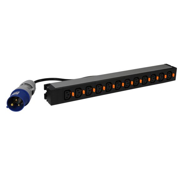 PDU 19 inches 1U 12 x C13 IEC 60320 standard image 1