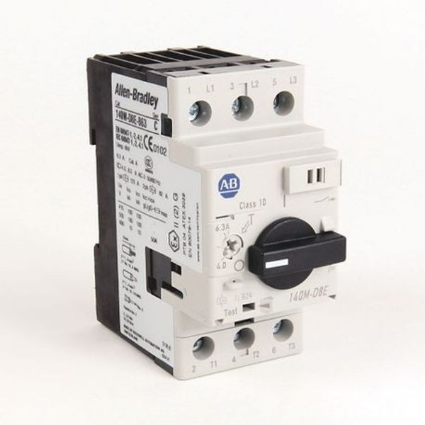 Allen-Bradley 140M-D8E-B63 MPCB, Standard Magnetic Trip (Fixed at 13 x le), 4 - 6.3 A, High Performance, Frame Size D image 1