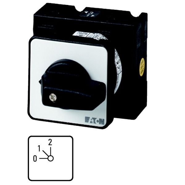 Step switches, T3, 32 A, flush mounting, 3 contact unit(s), Contacts: 6, 45 °, maintained, With 0 (Off) position, 0-2, Design number 8314 image 1