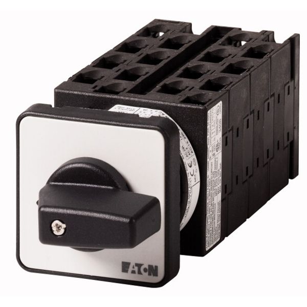 Step switches, T0, 20 A, flush mounting, 8 contact unit(s), Contacts: 15, 45 °, maintained, Without 0 (Off) position, 1-5, Design number 15152 image 1