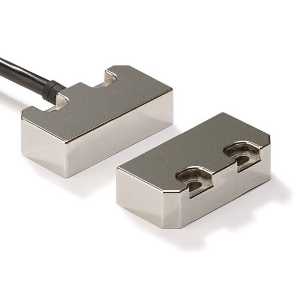 Non-contact door switch, reed, small stainless steel, 2NC+1NO, 5m cabl image 3