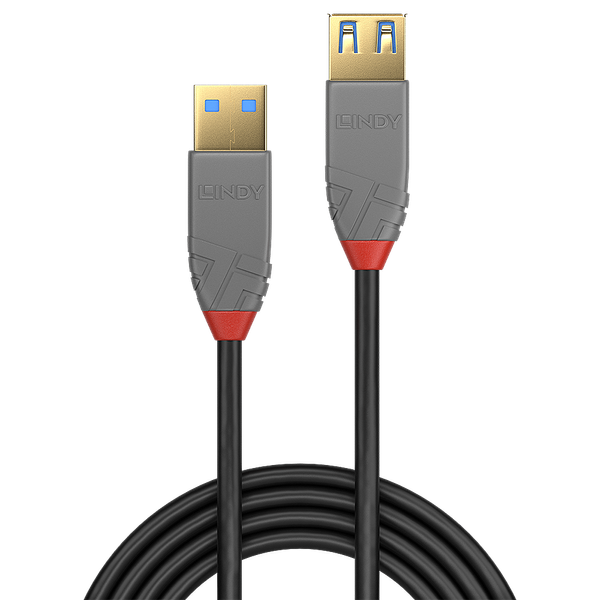 2m USB 3.2 Type A Extension Cable, 5Gbps, Anthra Line USB Type A male to A female image 2