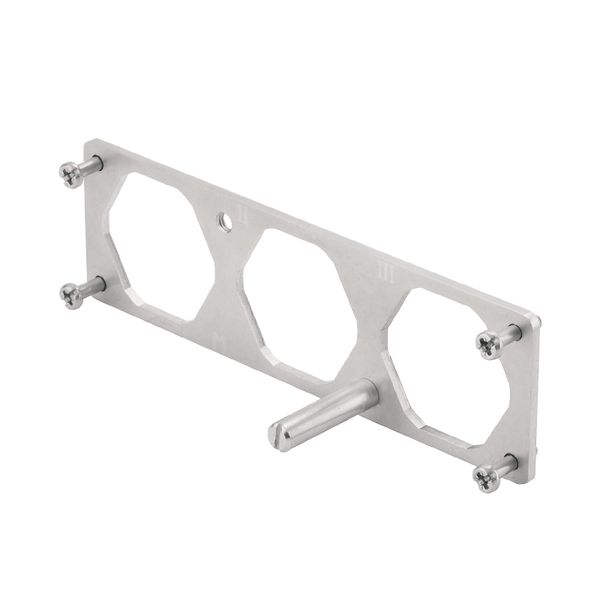 Mounting frame for industrial connector, Series: HighPower, Size: 8, N image 1