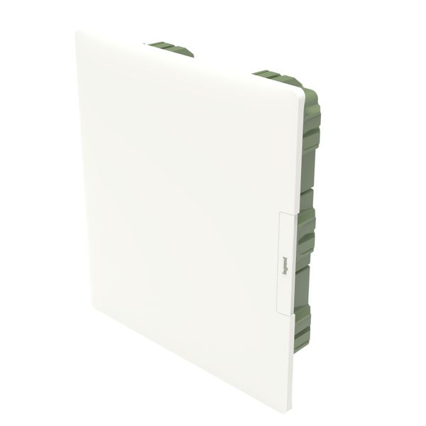 PRACTIBOX3 2R 12M FLUSH MOUNTING CABINET WHITE DOOR EARTH T. BLOCK image 2