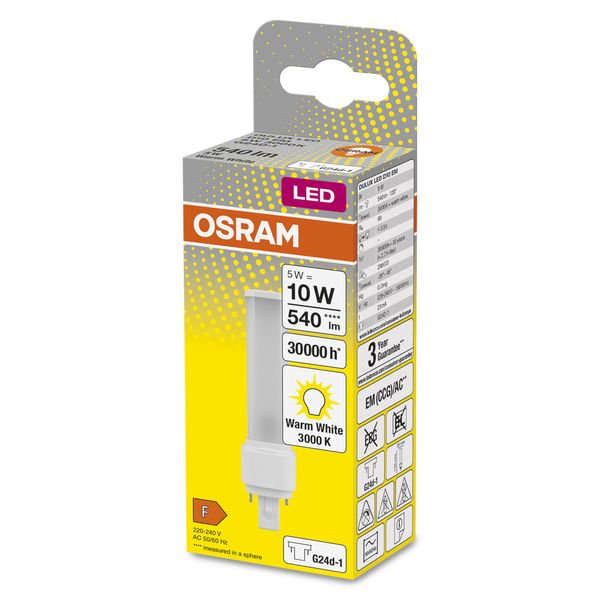 OSRAM DULUX LED D EM & AC MAINS 5W 830 G24D-1 image 12