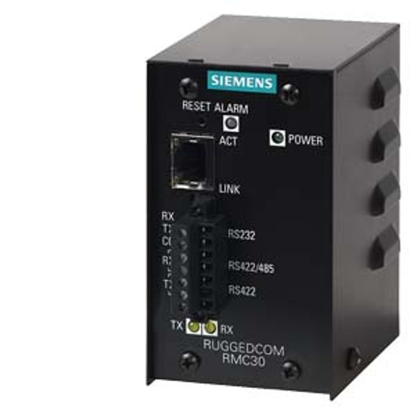 RUGGEDCOM RMC30NC 2-port Serial-to-Ethernet server, 56-bit Encryption; HI = 88-300 VDC or 85-264  6GK6003-0AC13-0AA1 image 2