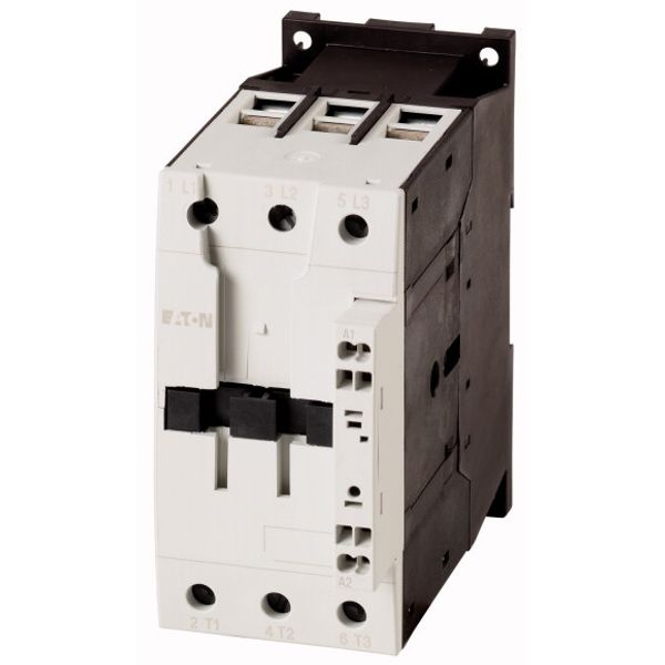 Contactor, 3 pole, 380 V 400 V 18.5 kW, RDC 24: 24 - 27 V DC, DC operation, Spring-loaded terminals image 1