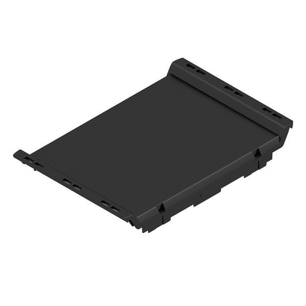 Cover, IP20 in installed state, Plastic, black, Width: 67.5 mm image 2