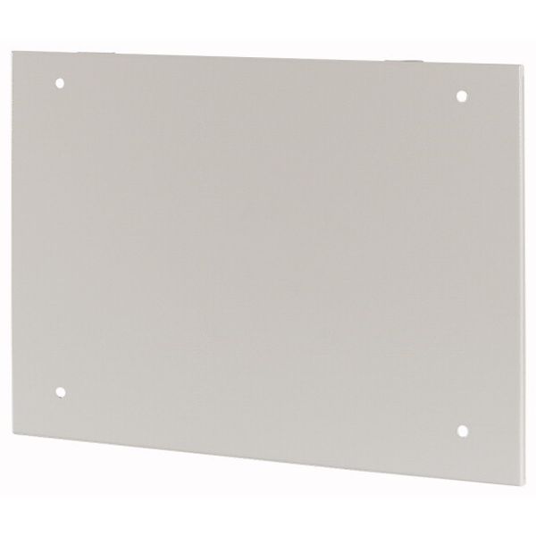 Section wide cover, ventilated, HxW=400x800mm, grey image 1