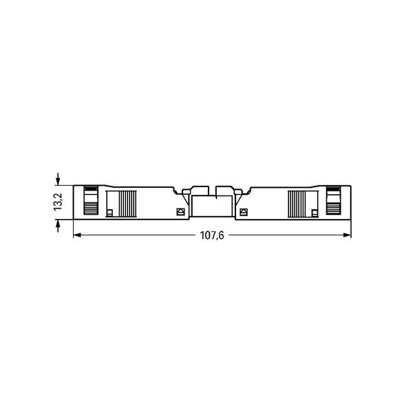 Socket with strain relief housing 2-pole white image 5