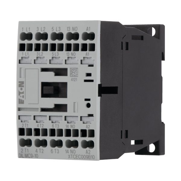 Contactor, 3 pole, 380 V 400 V 4 kW, 1 N/O, 24 V DC, DC operation, Spring-loaded terminals image 5