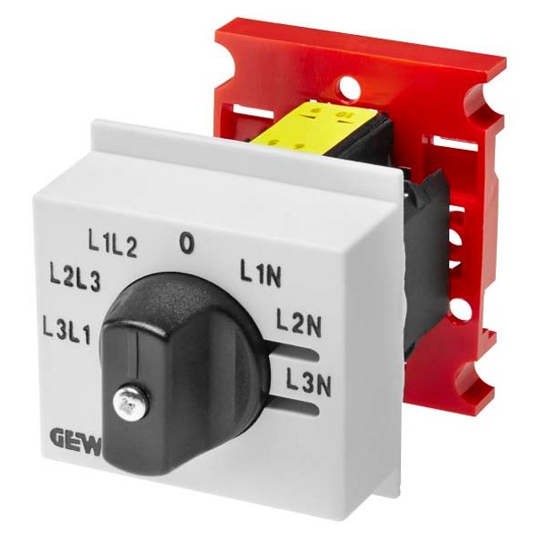 VOLTMETER SELECTOR SWITCH - 7 POSITIONS PHASE-PHASE AND PHASE-NEUTRAL - 3 MODULES image 2