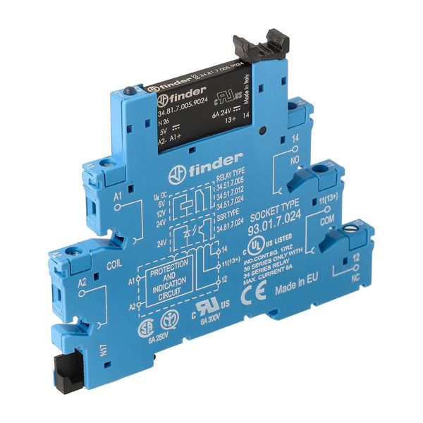 Rel. interface SSR screwless 6,2mm.In.60VDC 1NO Out.0,1A/48VDC (38.91.7.060.7048) image 4