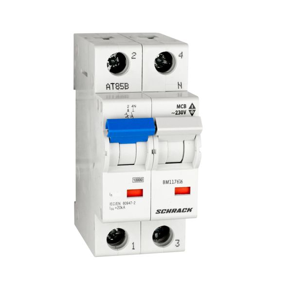 Miniature Circuit Breaker (MCB) C, 16A, 1+N, 25kA image 1