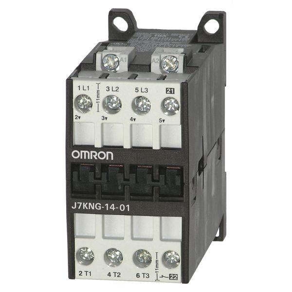 Contactor (DC-coil), 3-pole, 5.5 kW; 14 A AC3 (400 VAC) + 1 NC, 110 VD image 2