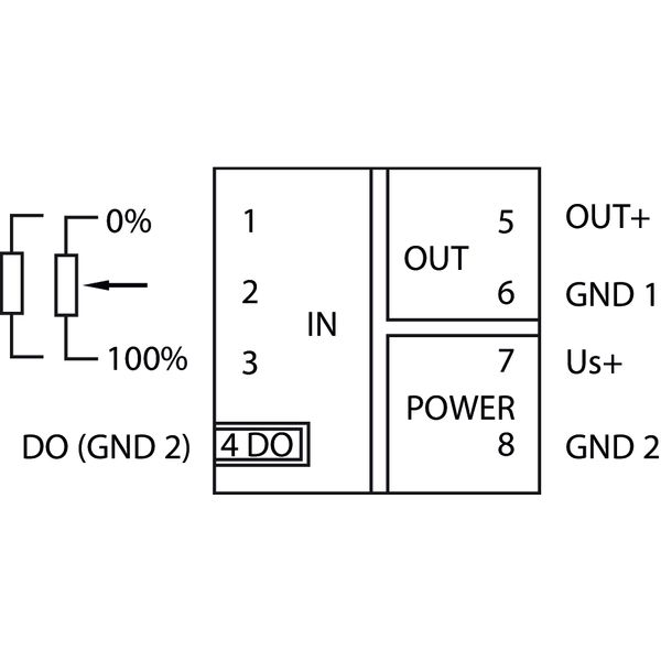 Potentiometer signal conditioner Current and voltage output signal Dig image 7