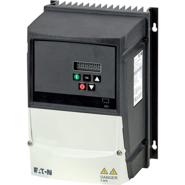 Variable frequency drive, 230 V AC, 1-phase, 7 A, 1.5 kW, IP66/NEMA 4X, Radio interference suppression filter, Brake chopper, 7-digital display assemb image 10