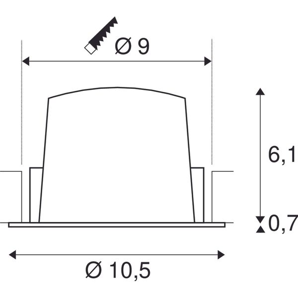 NUMINOS M DL 17,5W 1600lm 4000K 20ø 500mA LED black image 2